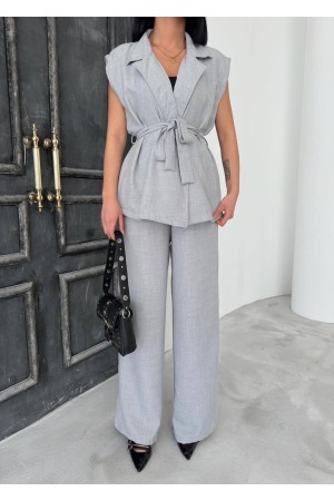 182704 TOPTAN GRİ PANTOLON TAKIM