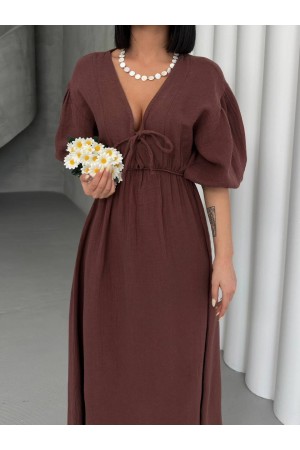 182710 TOPTAN KAHVE ELBİSE