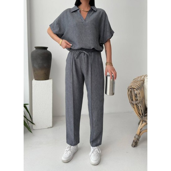 182737 TOPTAN GRİ PANTOLON TAKIM
