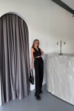 182783 TOPTAN SİYAH PANTOLON