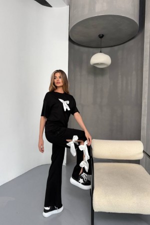 182795 TOPTAN SİYAH EŞOFMAN TAKIM