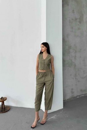 182919 TOPTAN HAKİ PANTOLON TAKIM