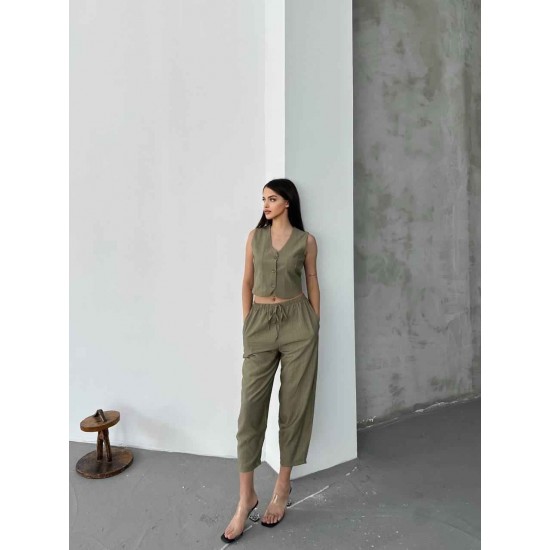 182919 TOPTAN HAKİ PANTOLON TAKIM