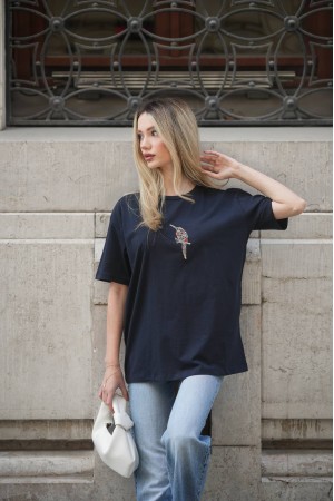 182934 TOPTAN LACİVERT TSHIRT