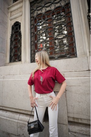 182939 TOPTAN KIRMIZI TSHIRT