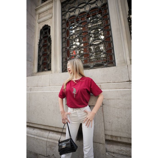 182939 TOPTAN KIRMIZI TSHIRT