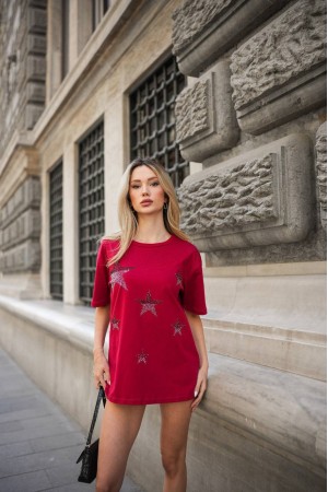 182951 TOPTAN KIRMIZI TSHIRT