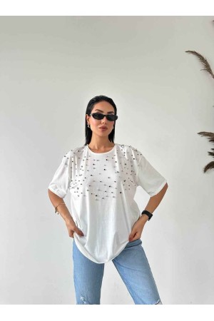 183084 TOPTAN BEYAZ TSHIRT