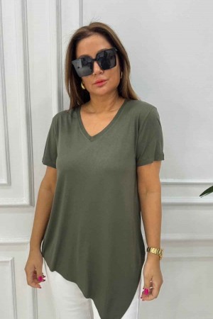 183093 TOPTAN HAKİ TSHIRT