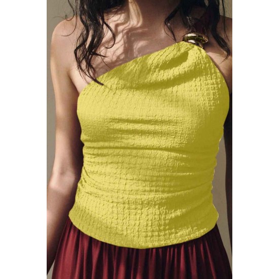 183198 yellow BLOUSE