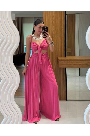 183204 TOPTAN FUŞYA PANTOLON TAKIM