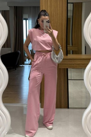 183237 TOPTAN PEMBE EŞOFMAN TAKIM