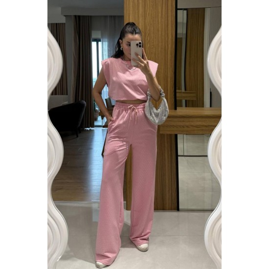 183237 TOPTAN PEMBE EŞOFMAN TAKIM