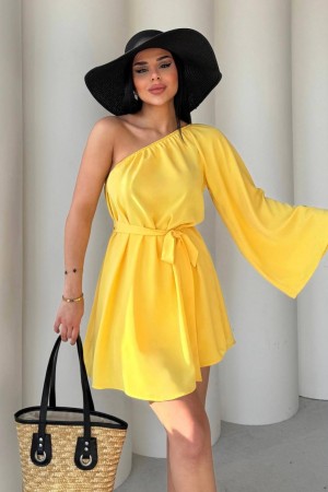 183242 yellow DRESS