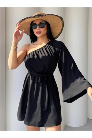 183244 TOPTAN SİYAH ELBİSE