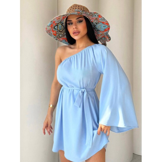 183245 bebe blue DRESS