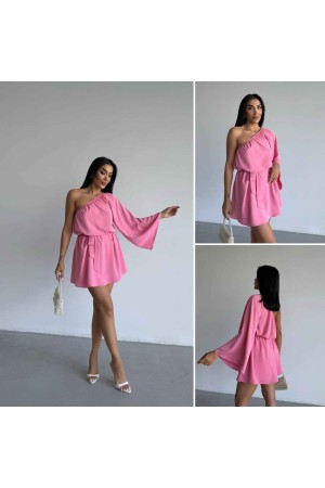 183246 TOPTAN PEMBE ELBİSE
