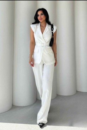 183248 TOPTAN BEYAZ PANTOLON TAKIM