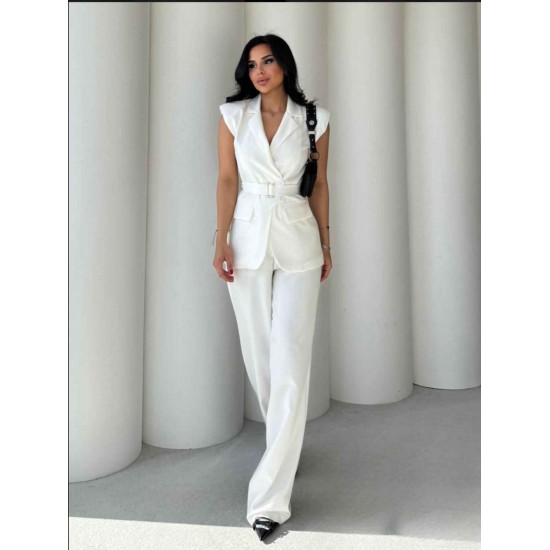 183248 TOPTAN BEYAZ PANTOLON TAKIM