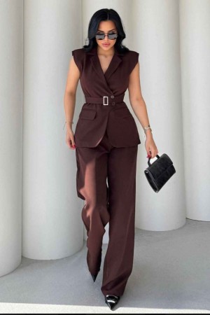 183250 TOPTAN KAHVE PANTOLON TAKIM