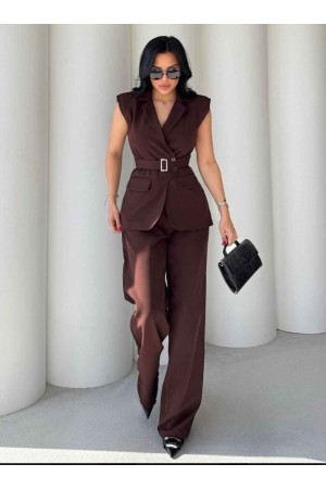 183250 TOPTAN KAHVE PANTOLON TAKIM