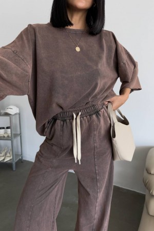 183254 coffee Track suitcase