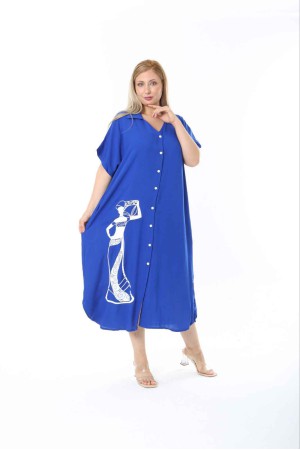183283 TOPTAN SAKS ELBİSE