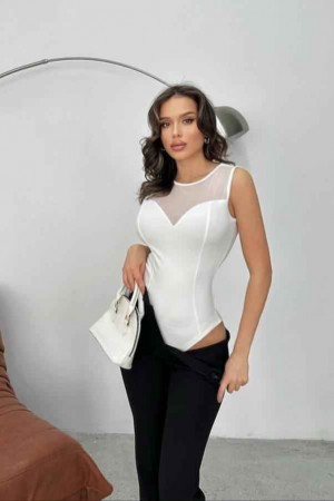 183293 TOPTAN BEYAZ BODYSUIT