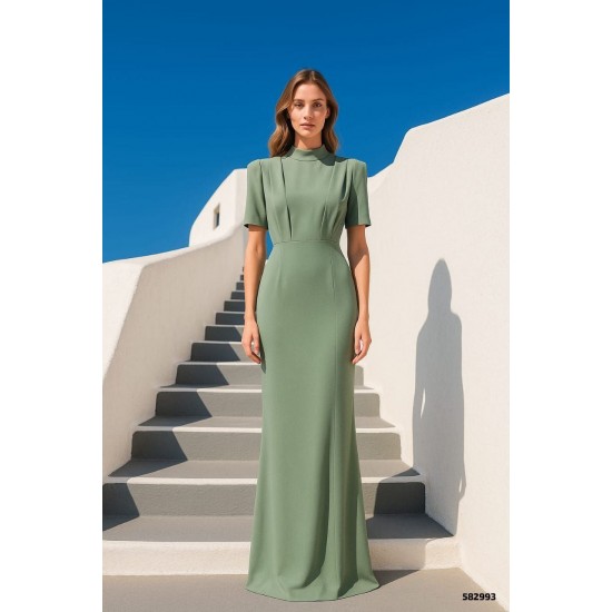 183333 Water is green Evening dress