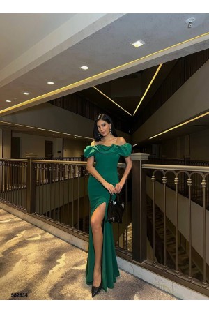 183345 TOPTAN ZÜMRÜT YEŞİL ABİYE