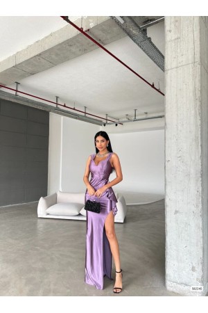 183348 TOPTAN LİLA ABİYE