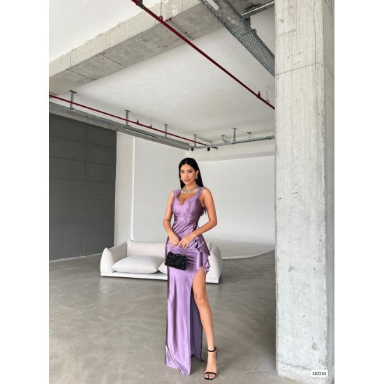 183348 TOPTAN LİLA ABİYE