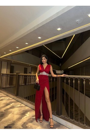 183354 TOPTAN BORDO ABİYE