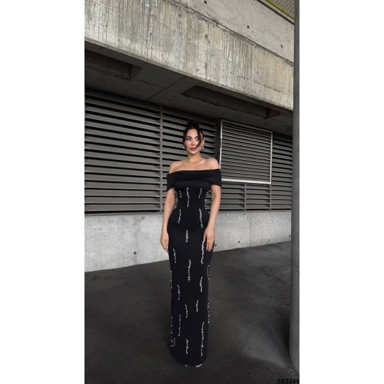 183376 black Evening dress