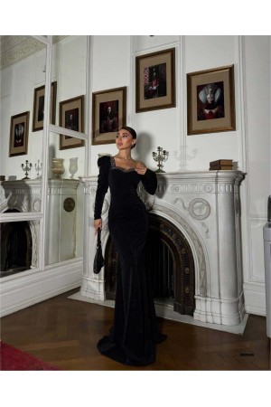 183381 TOPTAN SİYAH ABİYE