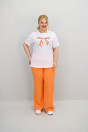 183386 orange Track suitcase