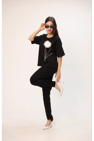 183412 TOPTAN SİYAH EŞOFMAN TAKIM