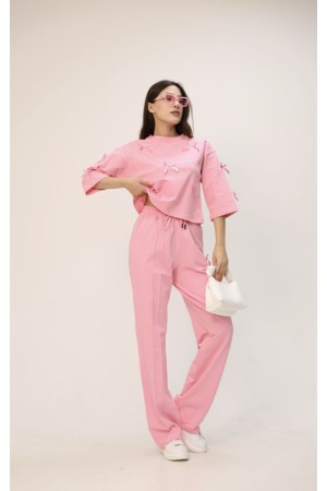 183425 TOPTAN PEMBE EŞOFMAN TAKIM