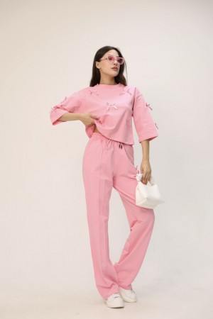 183425 pink Track suitcase