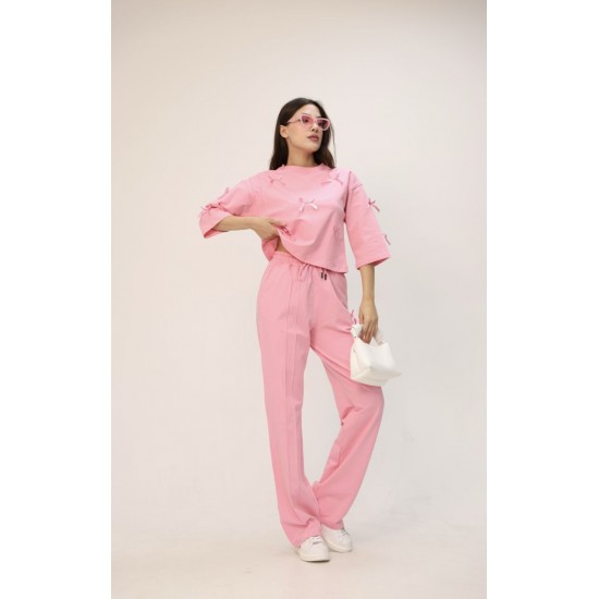 183425 pink Track suitcase