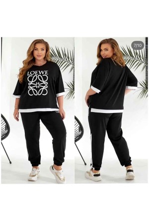 183428 TOPTAN SİYAH EŞOFMAN TAKIM