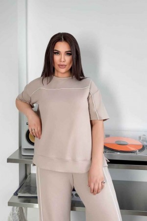 183435 beige Track suitcase