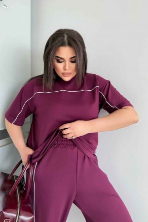 183436 damson Track suitcase