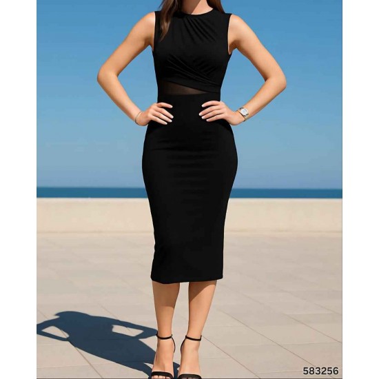 183460 TOPTAN SİYAH ELBİSE