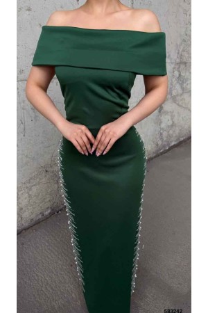 183473 TOPTAN ZÜMRÜT YEŞİL ABİYE
