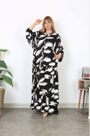 183494 TOPTAN DESENLİ ELBİSE