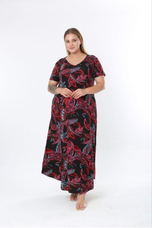 183523 DESENLİ ELBİSE