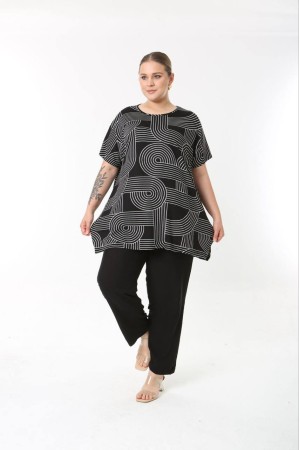 183542 TOPTAN DESENLİ BLUZ