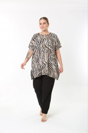 183543 TOPTAN DESENLİ BLUZ