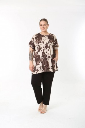 183545 TOPTAN DESENLİ BLUZ